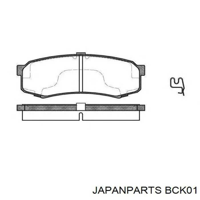 Купити BCK01 Japan Parts Трос ручного гальма задній, правий