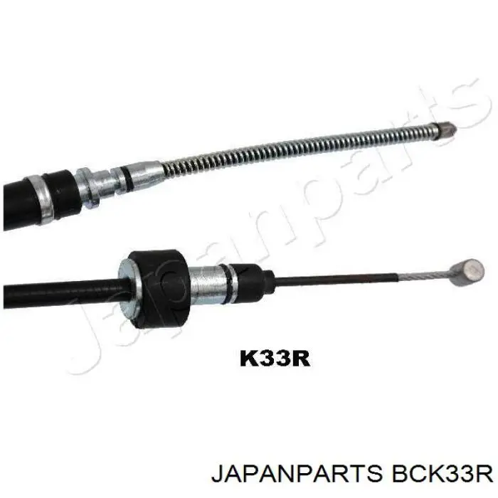 BCK33R Japan Parts трос ручного гальма задній, правий