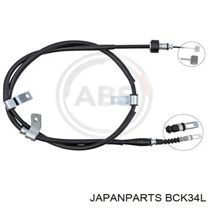 Трос стоянкового гальма задній лівий Japan Parts BCK34L ціна, від 20.05 USD