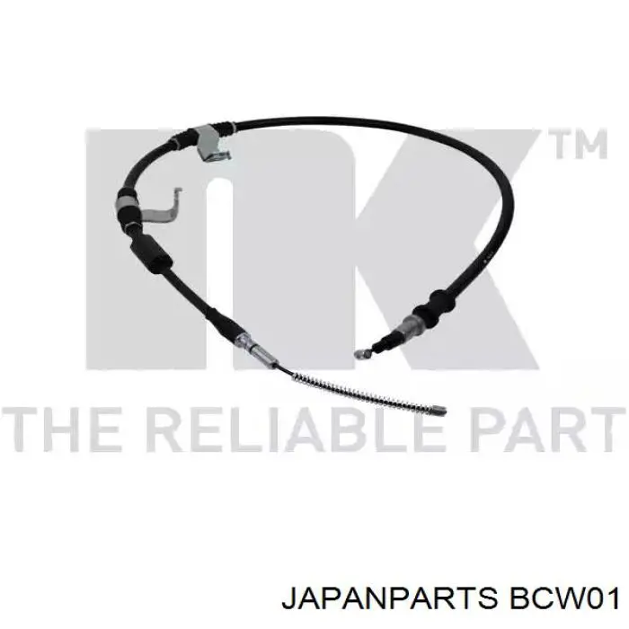 BCW01 Japan Parts Трос ручного гальма задній, правий