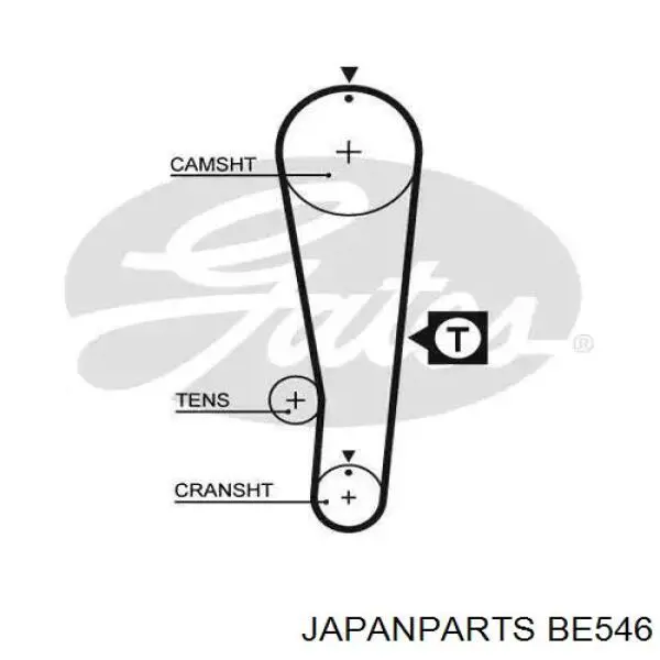BE546 Japan Parts Натягувач ременя ГРМ