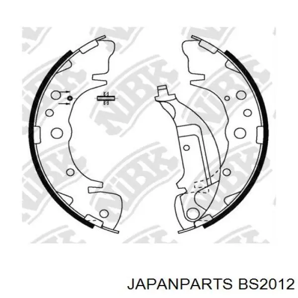 BS2012 Japan Parts Важіль задньої підвіски нижній, лівий