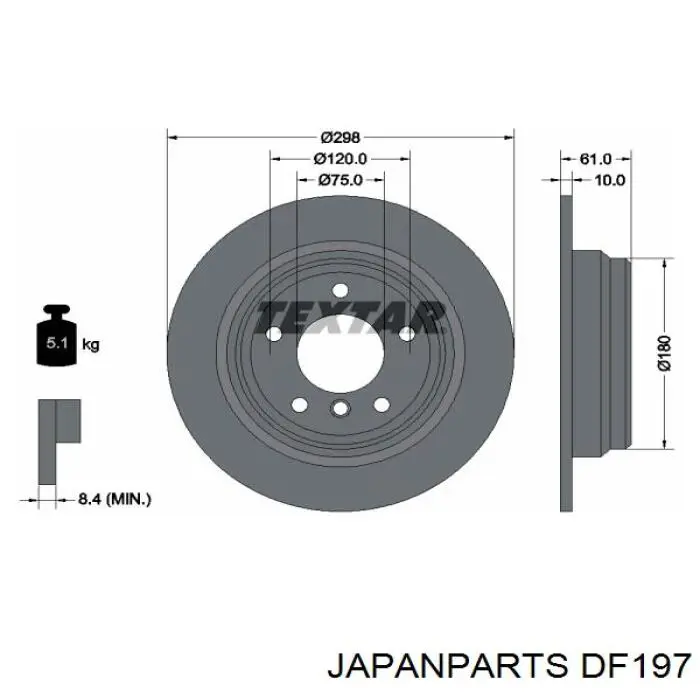 Купити DF197 Japan Parts Диск зчеплення