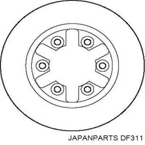 Диск зчеплення ведений Japan Parts DF311