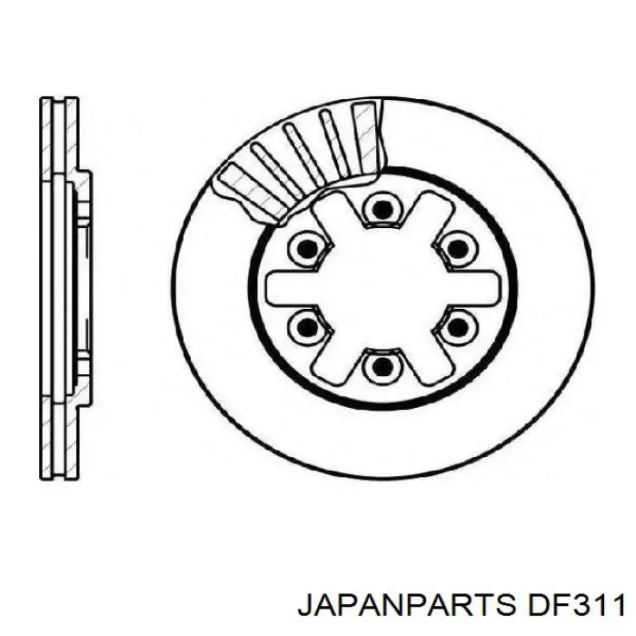 Диск зчеплення DF311 Japan Parts