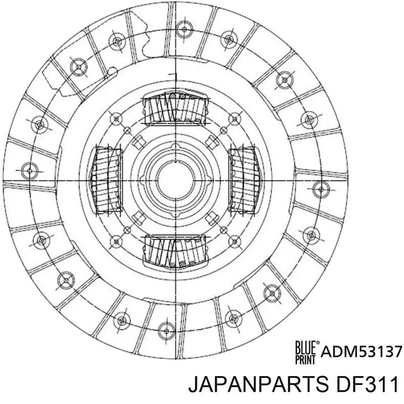 Купити DF311 Japan Parts Диск зчеплення