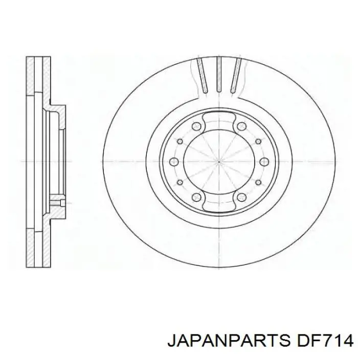 Диск зчеплення ведений Japan Parts DF714