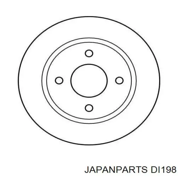 DI198 Japan Parts Гальмо дискове переднє