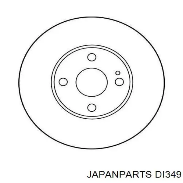 Диск гальмівний передній DI349 Japan Parts