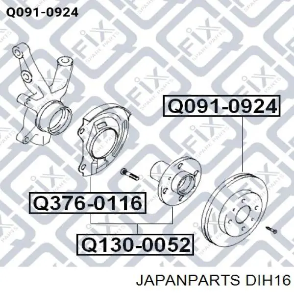 Купити DIH16 Japan Parts Ротор гальмівний