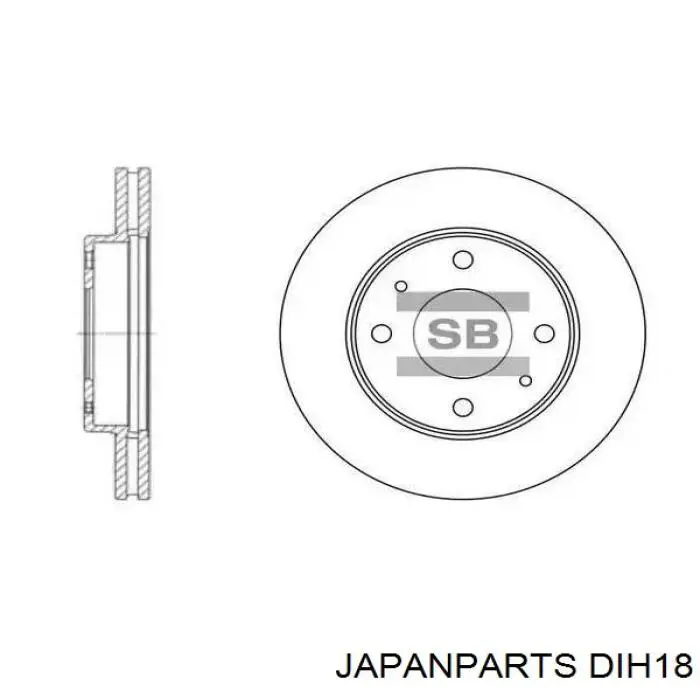 DIH18 Japan Parts Гальмо дискове переднє