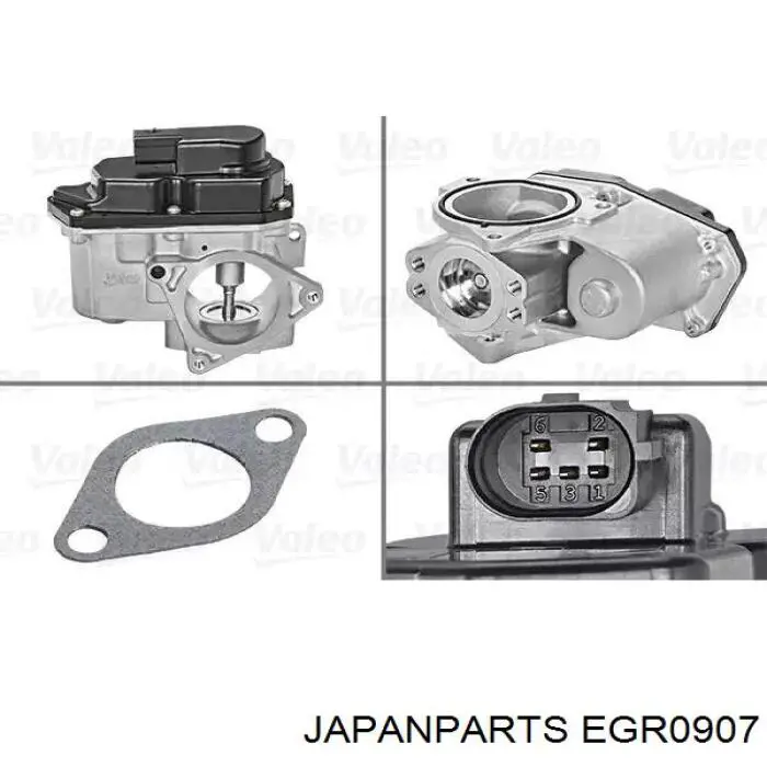 Радіатор системи EGR рециркуляції вихлопних газів EGR0907 Japan Parts