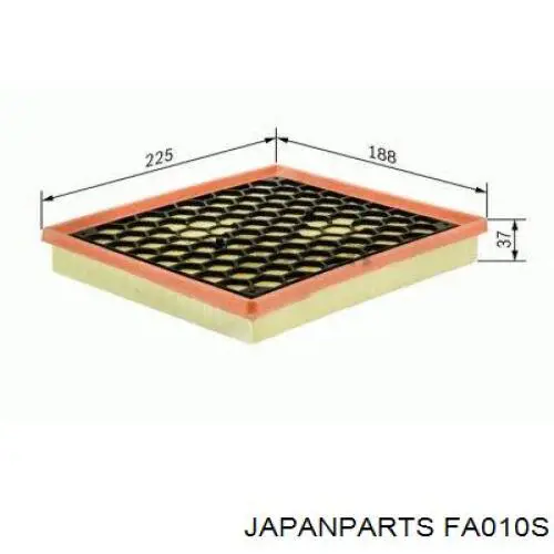 Елемент повітряного фільтра Japan Parts FA010S ціна, від 3.88 USD