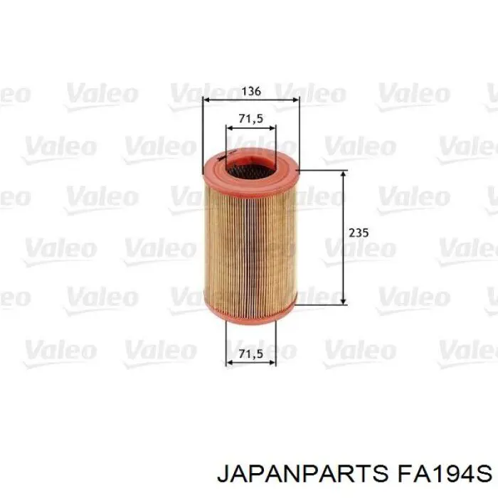 Купити FA194S Japan Parts Автомобільний фільтр повітря