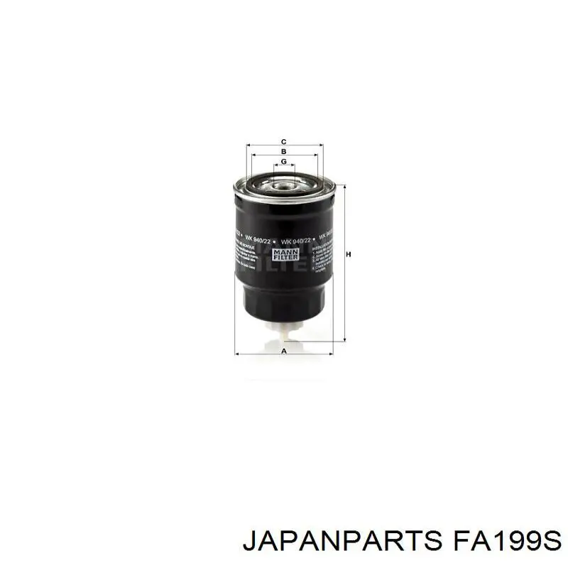 Повітряний фільтр FA199S Japan Parts