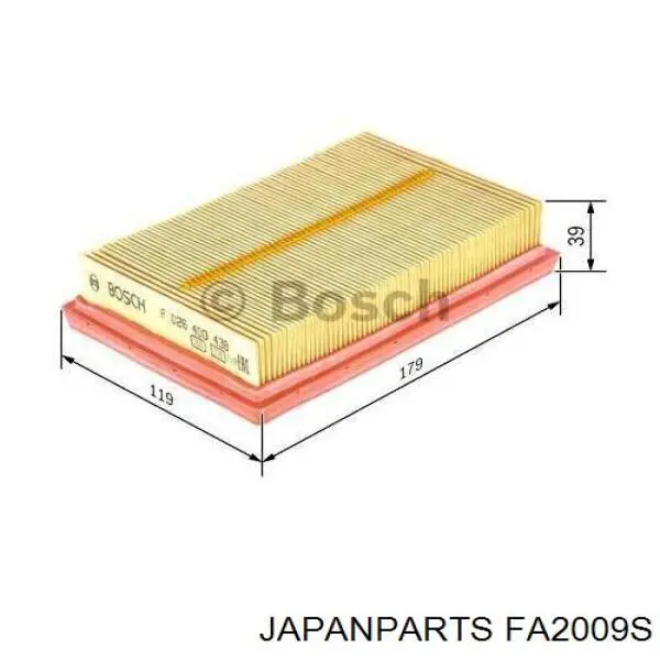 Купити FA2009S Japan Parts Автомобільний фільтр повітря