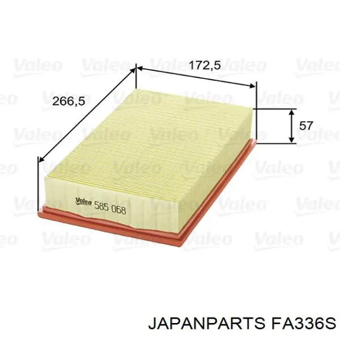 Купити FA336S Japan Parts Автомобільний фільтр повітря