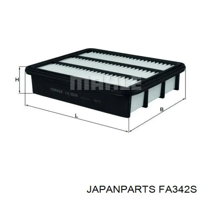 Купити FA342S Japan Parts Автомобільний фільтр повітря