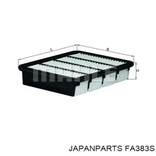 Елемент повітряного фільтра Japan Parts FA383S ціна, від 5.62 USD