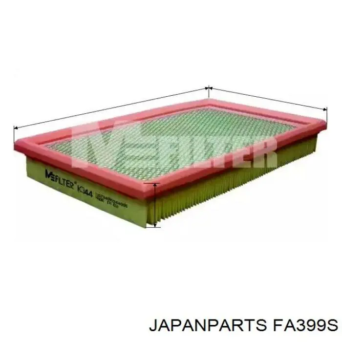 Елемент повітряного фільтра Japan Parts FA399S ціна, від 5.82 USD