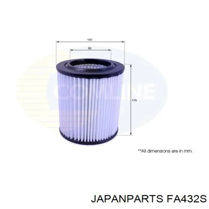 Елемент повітряного фільтра Japan Parts FA432S ціна, від 6.29 USD
