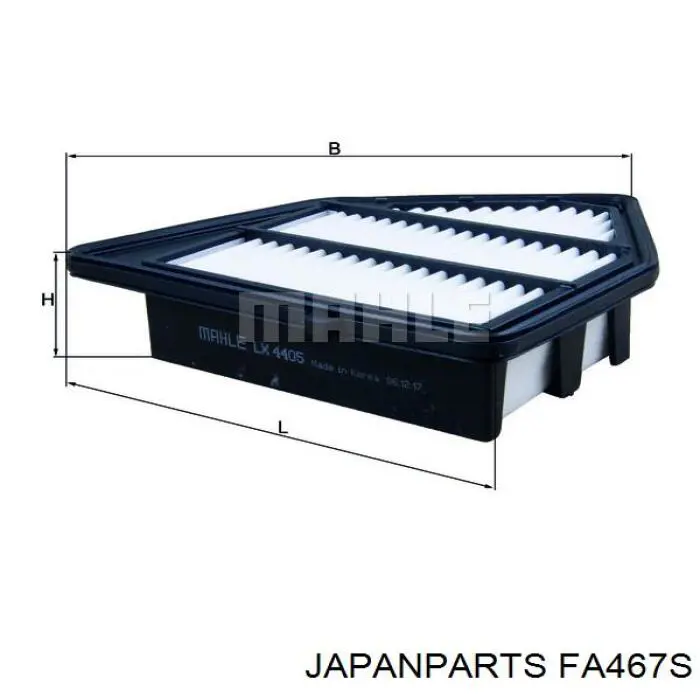 Елемент повітряного фільтра Japan Parts FA467S ціна, від 7.28 USD