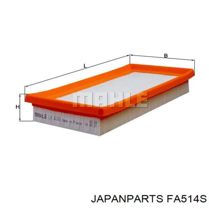 Фільтр повітряний FA514S Japan Parts