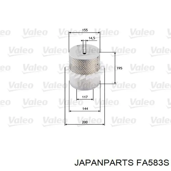 Купити FA583S Japan Parts Автомобільний фільтр повітря