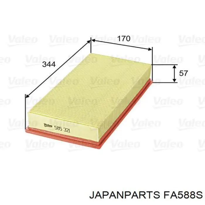FA588S Japan Parts фільтр повітряний