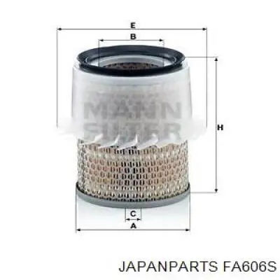 FA606S Japan Parts фільтр повітряний