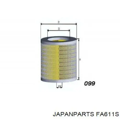 FA611S Japan Parts фільтр повітряний
