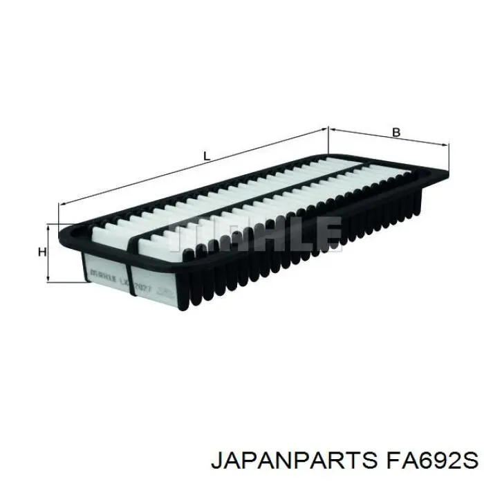 Елемент повітряного фільтра Japan Parts FA692S ціна, від 4.22 USD