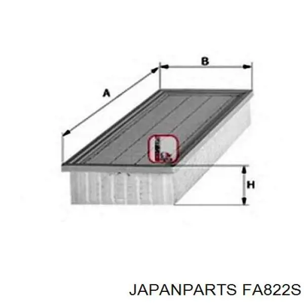 FA822S Japan Parts Повітряний фільтр двигуна