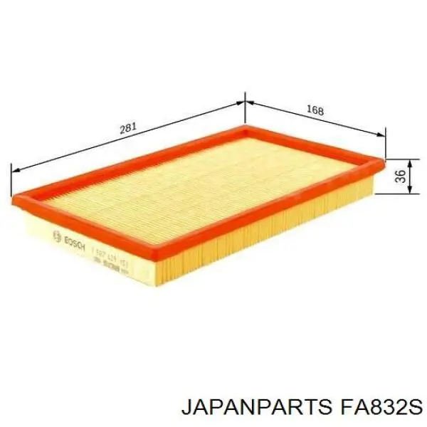 Елемент повітряного фільтра Japan Parts FA832S ціна, від 6.27 USD
