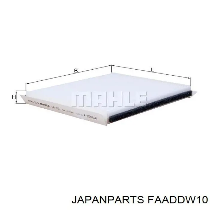 Купити FAADDW10 Japan Parts Фільтр салону вугільний
