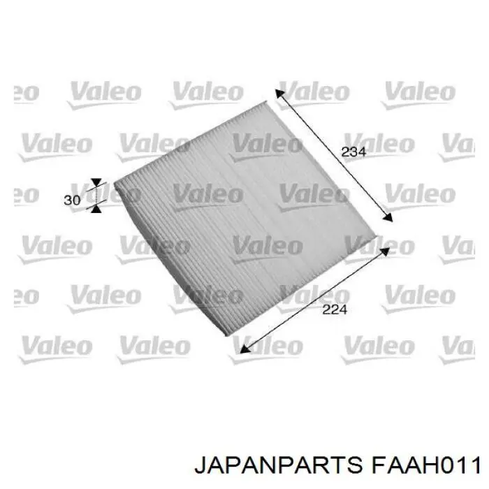Фільтр повітряний обігрівача Japan Parts FAAH011 ціна, від 4.23 USD