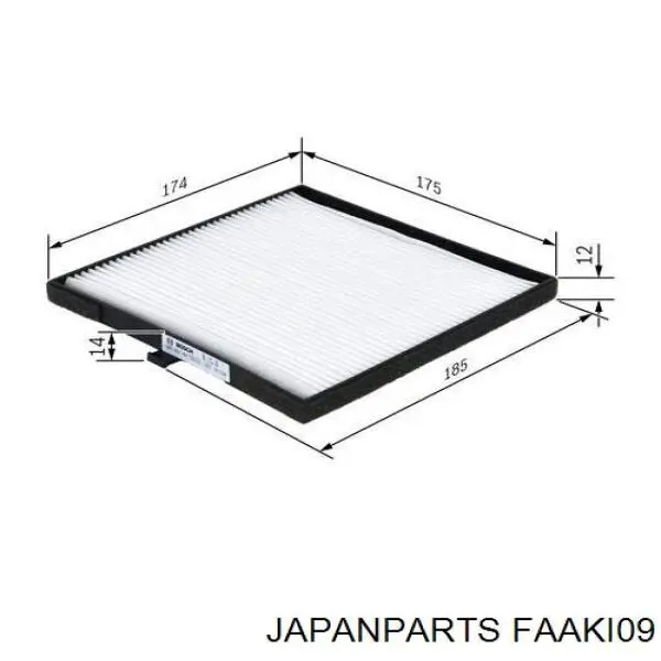 Фільтр салону FAAKI09 Japan Parts