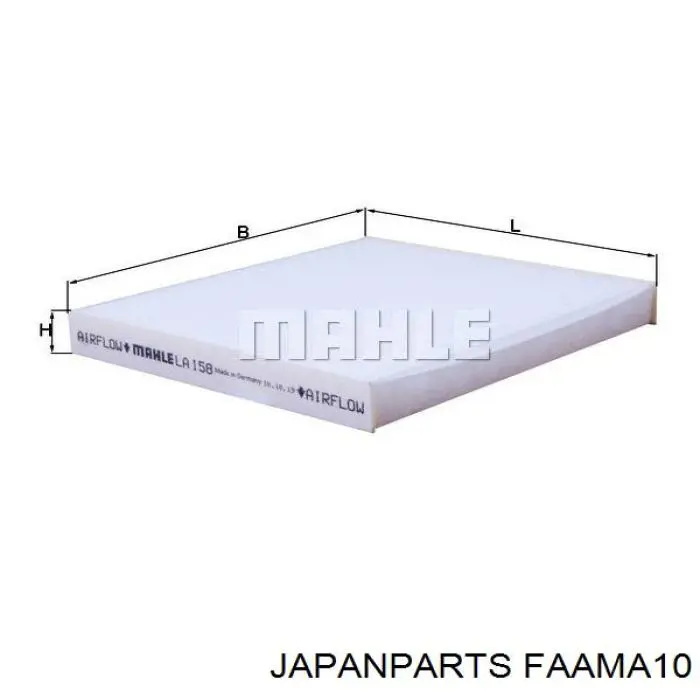 Фільтр повітряний обігрівача Japan Parts FAAMA10 ціна, від 3.85 USD
