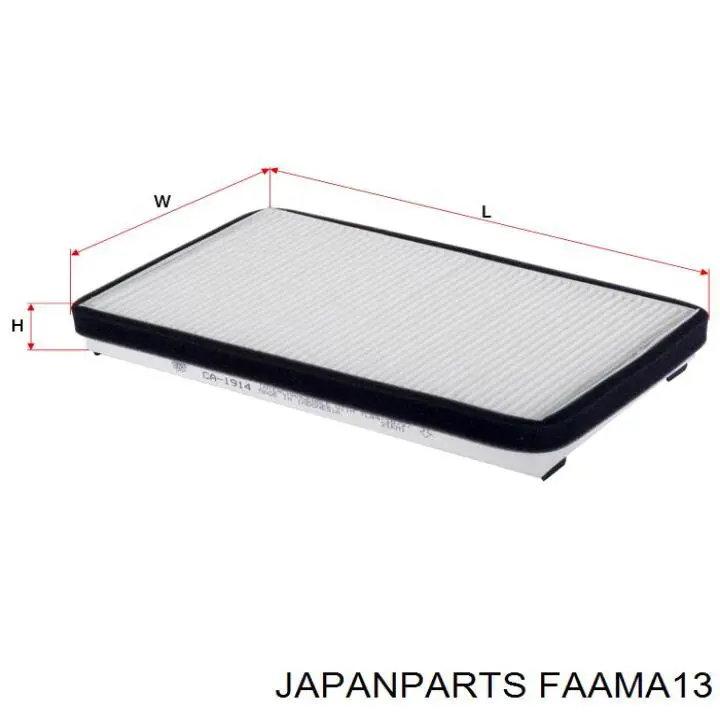 Купити FAAMA13 Japan Parts Фільтр салону вугільний