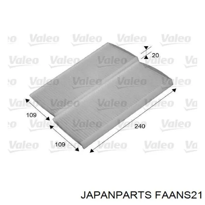 Фільтр повітряний обігрівача Japan Parts FAANS21 ціна, від 6.30 USD