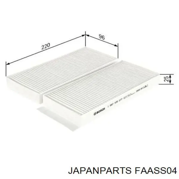 Повітряний фільтр салону Japan Parts FAASS04