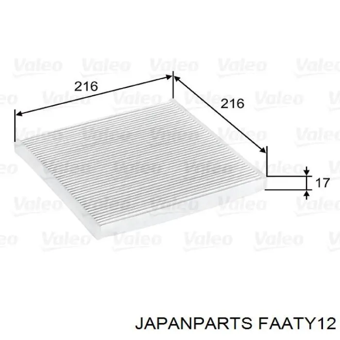 Фільтр повітряний обігрівача Japan Parts FAATY12 ціна, від 3.74 USD