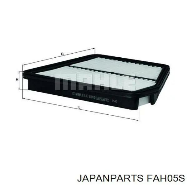 Елемент повітряного фільтра Japan Parts FAH05S ціна, від 4.78 USD