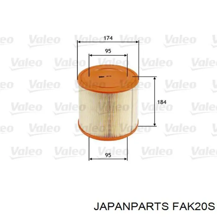 Повітряний фільтр FAK20S Japan Parts