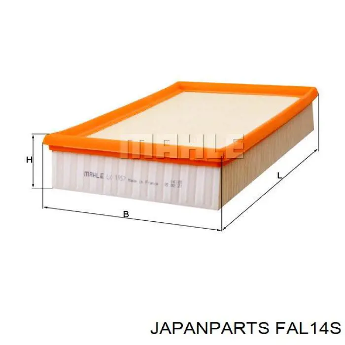 Фільтр повітряний FAL14S Japan Parts