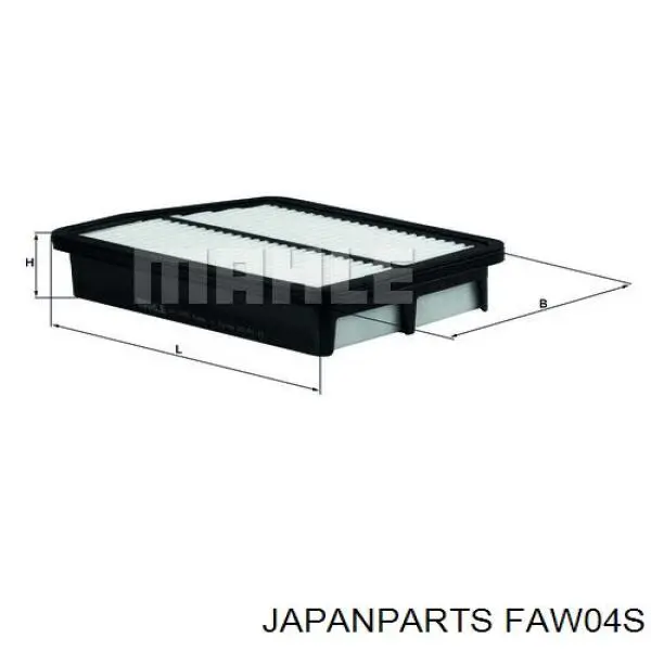 Елемент повітряного фільтра Japan Parts FAW04S ціна, від 5.88 USD