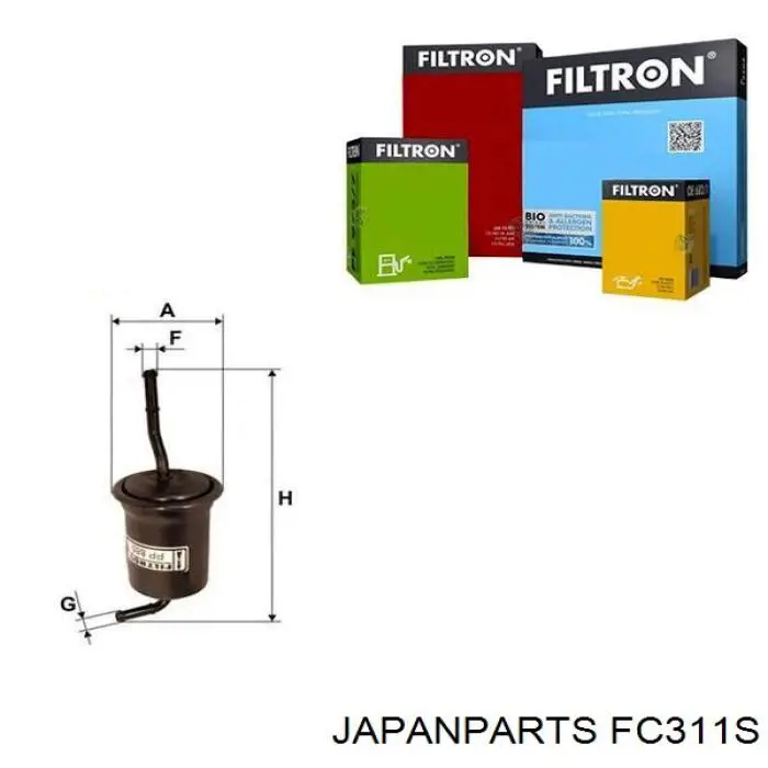 Фільтр тонкого очищення палива Japan Parts FC311S ціна, від 4.95 USD