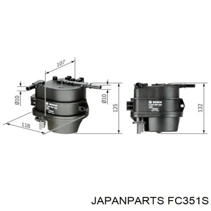 Фільтр тонкого очищення палива Japan Parts FC351S ціна, від 31.06 USD