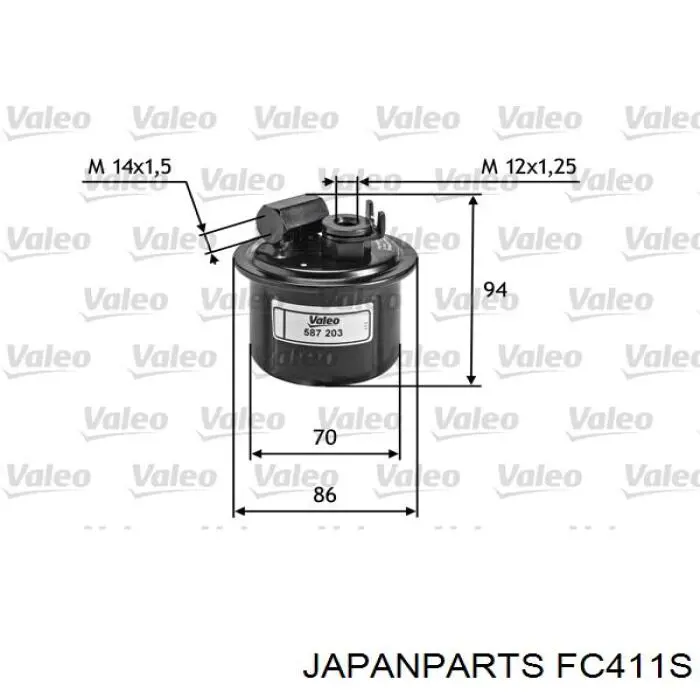 FC411S Japan Parts Фільтр палива