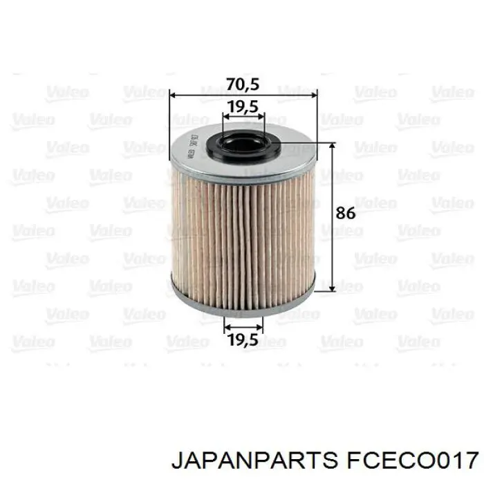 FCECO017 Japan Parts фільтр паливний